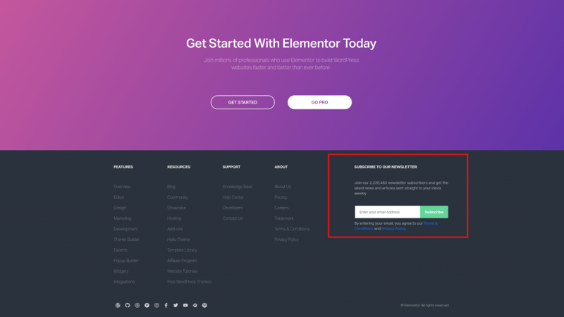 elementor newsletter signup How To Maximize Google Analytics Metrics as a Web Designer — Takeaways From Our Webinar With Andy Crestodina 4